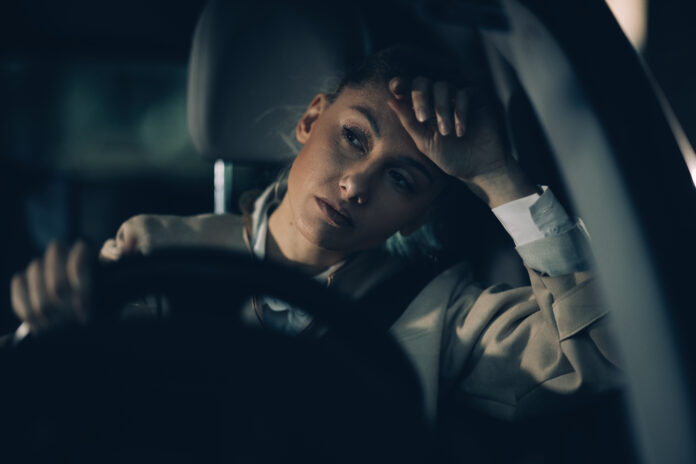 Driving, Night, Road, Street, Tired
